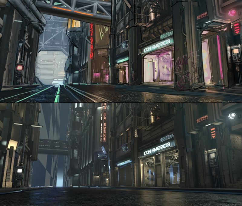 Environment6 تصاویری از مراحل پیش تولید تیزر بازی Cyberpunk 2027