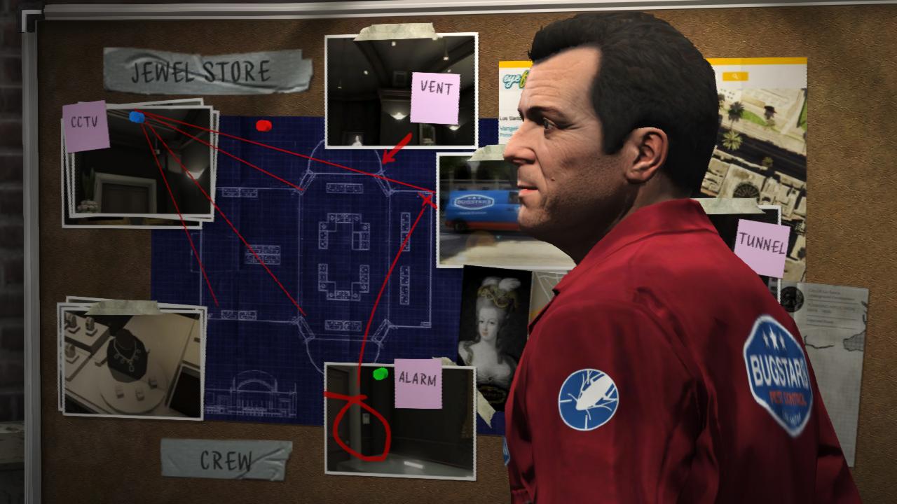 Grand Theft Auto V heist plans بزرگ ترین سرقت تاریخ، این بار با سه نفر | نقد و بررسی Grand Theft Auto V 
