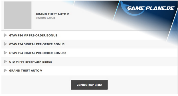 gta v ps4 listing image 2 شایعه : GTA V برای PS4 دو هفته زودتر از تاریخ انتشار رسمی عرضه می شود | عرضه بسته های ویژه بازی برای نسخه PS4؟