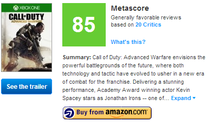 نمرات بازی Call of Duty: Advanced Warfare منتشر شد | آپدیت کامل لیست 1