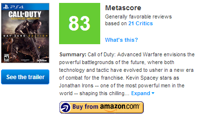 نمرات بازی Call of Duty: Advanced Warfare منتشر شد | آپدیت کامل لیست 1