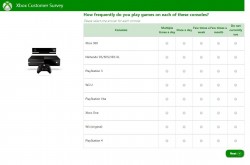 XboxSurvey1 250x165 مایکروسافت نظرات کاربران را در رابطه با Xbox One و Playstation 4 جویا شده است