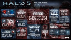 اینفوگرافیک بتا بخش چندنفره Halo 5