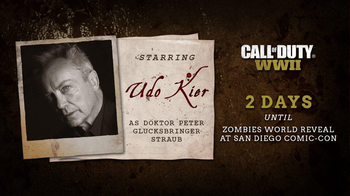 Udo Kier در بخش زامبی Call of Duty: WW2 حضور می‌یابد