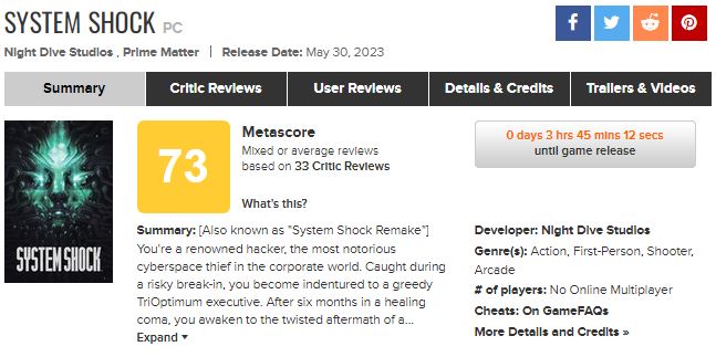  "نقدها و نمرات بازی System Shock Remake منتشر شدند"