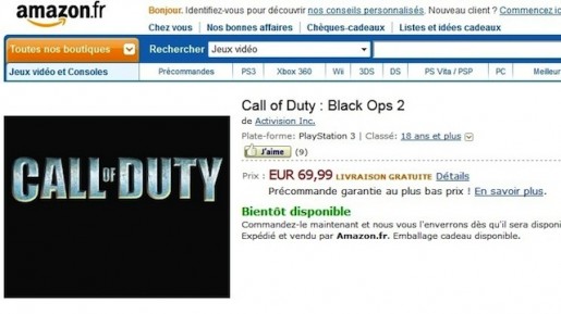 Call Of Duty:Black Ops 2 در لیست عناوین آینده آمازون فرانسه | گیمفا