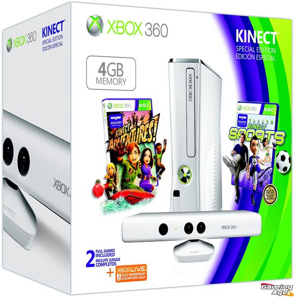 باندل White Kinect Xbox 360 4GB عرضه شد - گیمفا