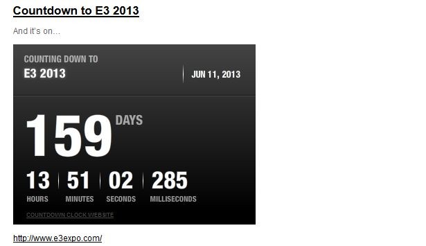 Microsoft شمارش معکوس خود را برای E3 2013 آغاز کرد - گیمفا