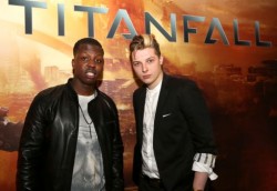jamal edwards and john newman at titanfall launch party 1