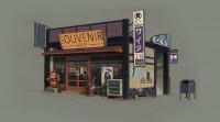 souvenir shop color concept