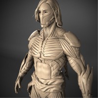 clay render with mask after ps