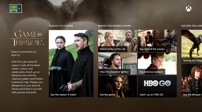 اولین قسمت از فصل پنجم سریال Game of Thrones به صورت رایگان بر روی Xbox Live در دسترس است - گیمفا