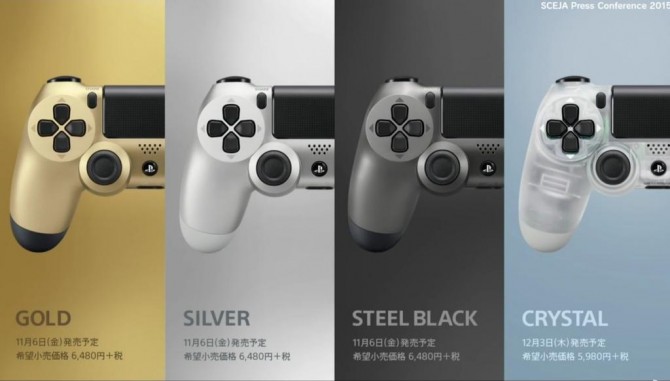 TGS 2015: سونی از طیف های رنگی متفاوتی از Dualshock 4 و پوشش های HDD رونمایی کرد - گیمفا