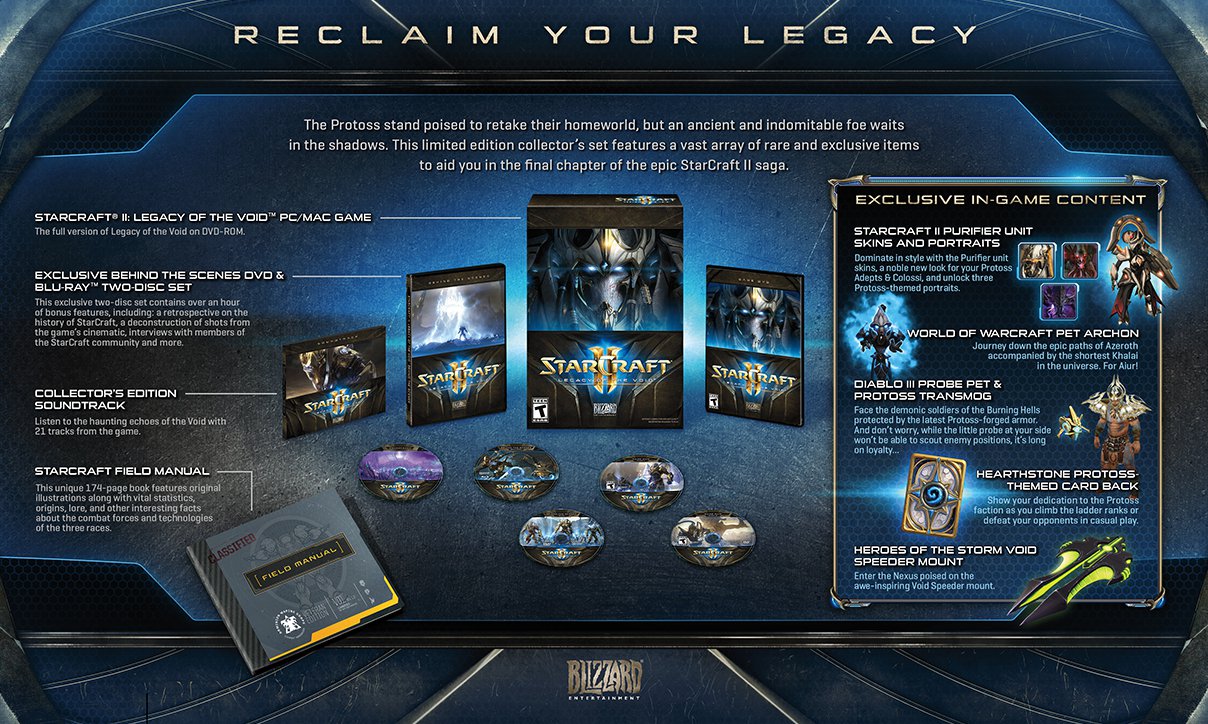 محتوا و قیمت Starcraft II: Legacy of the Void Collector’s Edition مشخص شد - گیمفا