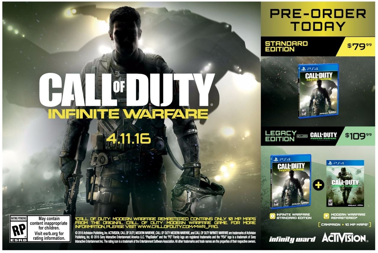 بتا بخش چندنفره Call of Duty: Infinite Warfare شامل رایانه‌های شخصی نمی‌شود - گیمفا