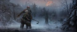 تصاویر هنری جدید God of War برروی زمستان تاکید دارند - گیمفا