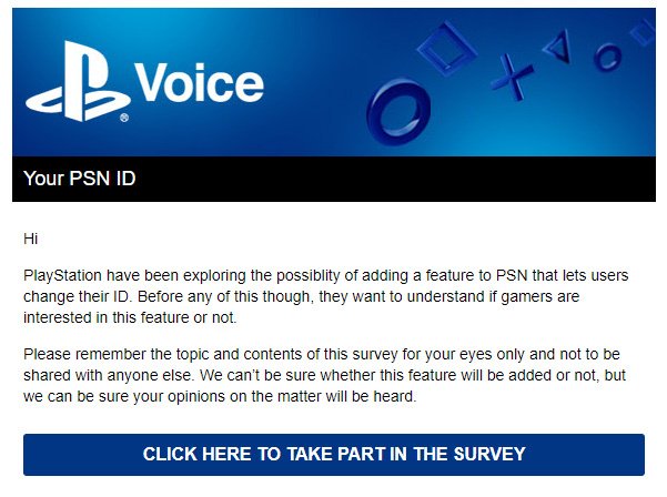 سونی نظرسنجی را در رابطه با تغییر نام کاربری شبکه PSN برگزار کرد - گیمفا