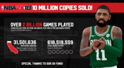 فروش NBA 2K18 به ۱۰ میلیون نسخه رسید - گیمفا