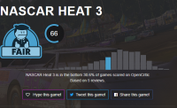 تخته‌گاز ولی با دنده یک | نقدها و نمرات بازی Nascar heat 3 - گیمفا