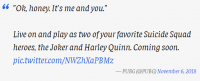 پوشش شخصیت‌های جوکر و هارلی کویین به بازی PUBG اضافه خواهند شد - گیمفا