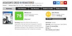 نقدها و نمرات بازی Assassin's Creed3 Remastered | گیمفا