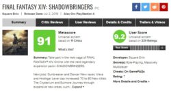 فانتزی در اوج | نقدها و نمرات بسته‌الحاقی Final Fantasy XIV: Shadowbringers - گیمفا