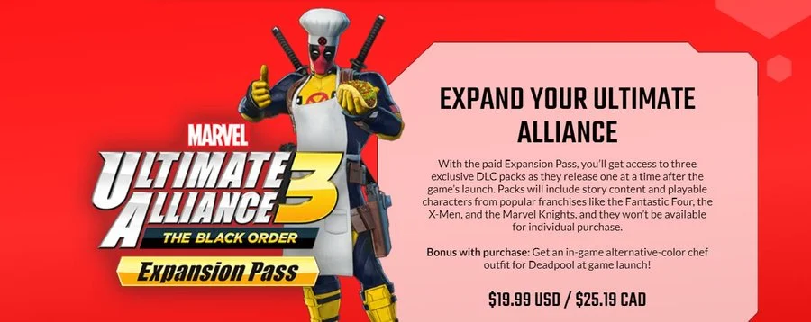 محتویات اضافی بازی Marvel Ultimate Alliance 3 به صورت جداگانه فروخته نمی‌شوند - گیمفا