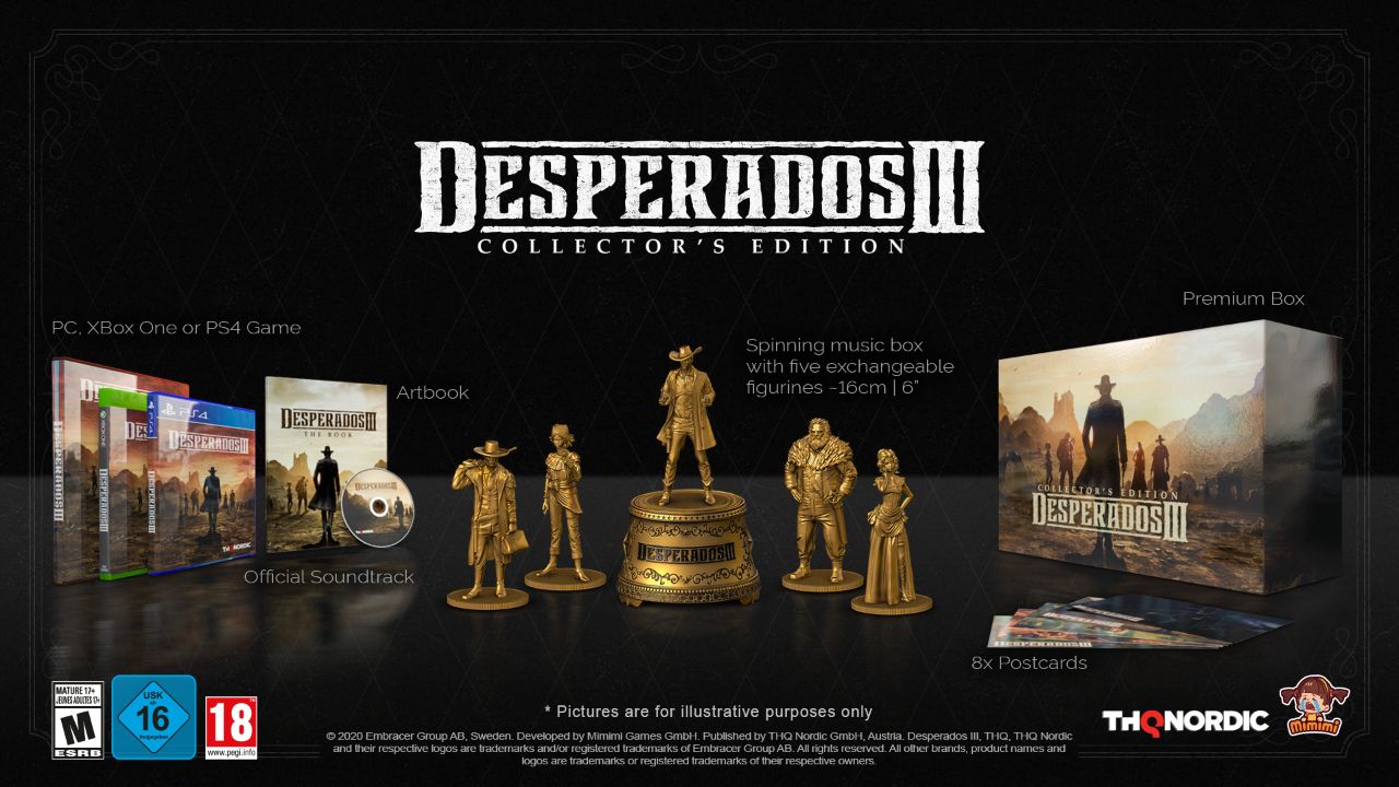 نسخه‌ی Collector’s Edition بازی Desperados 3 معرفی شد 1