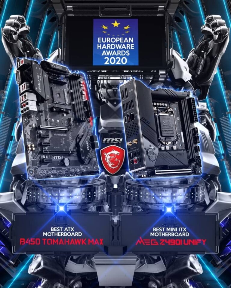 ام اس آی در صدر برترین تولیدکننده مادربرد از نگاه European Hardware Awards 2020 - گیمفا