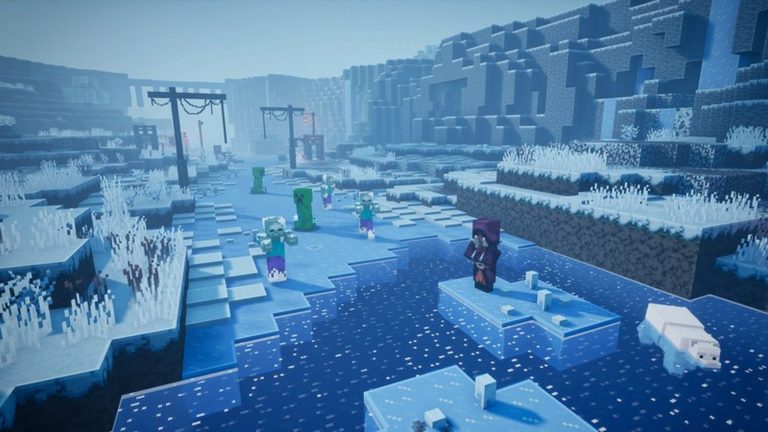 بسته الحاقی Creeping Winter بازی Minecraft Dungeons در ماه سپتامبر عرضه خواهد شد - گیمفا