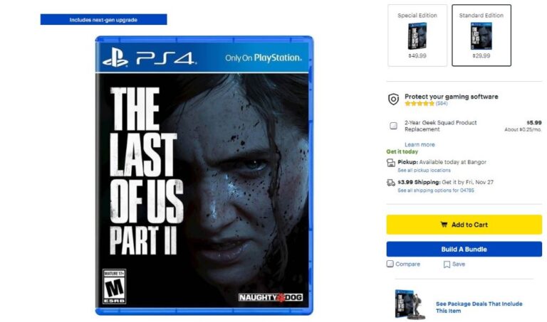 به نظر می‌رسد به‌روزرسان نسل بعدی The Last of Us Part 2 در راه است - گیمفا