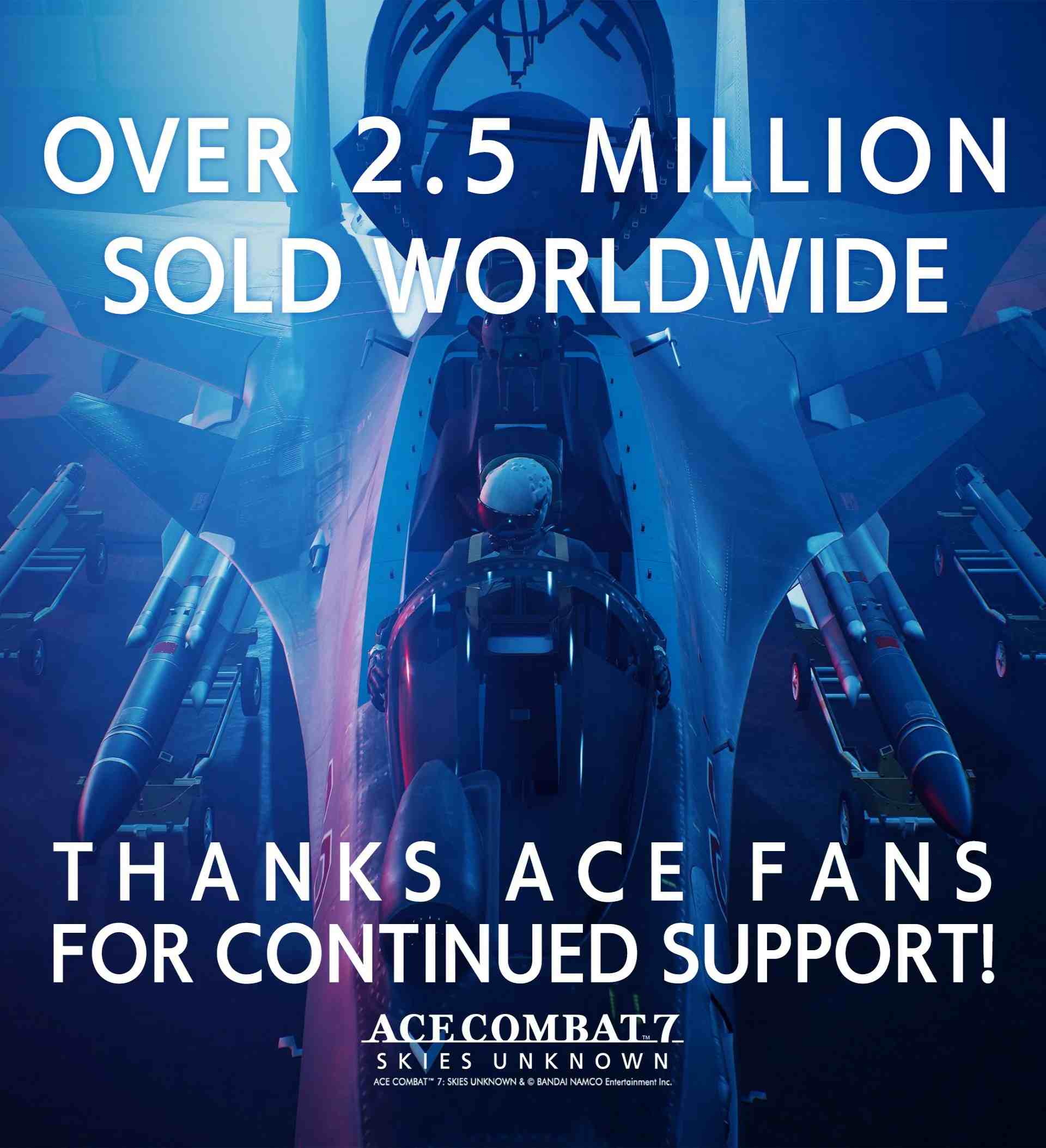 فروش 2.5 میلیون نسخه‌ای بازی Ace Combat 7 - گیمفا