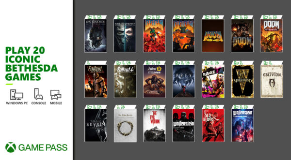 ۲۰ بازی شرکت بتسدا امروز به Xbox Game Pass اضافه می‌شوند