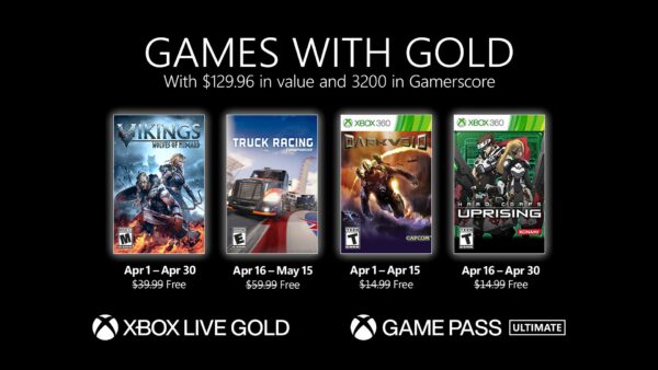 بازی‌های رایگان سرویس Xbox Live Gold برای ماه آوریل مشخص شدند