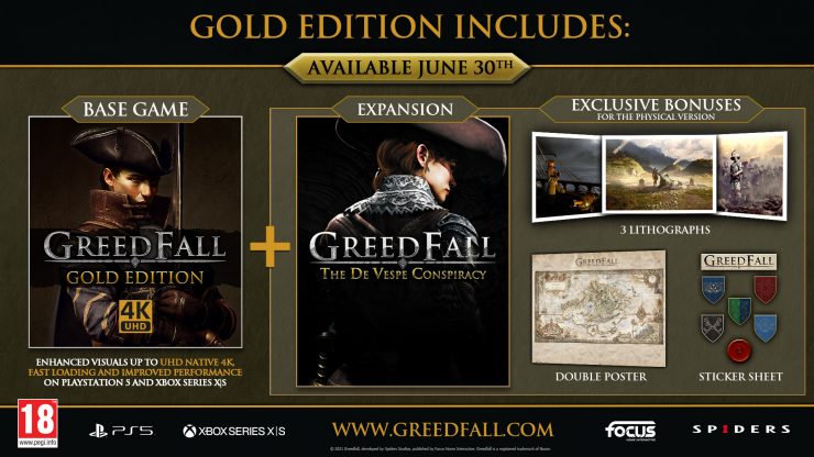 تاریخ انتشار به‌روزرسان نسل نهمی بازی Greedfall اعلام شد - گیمفا