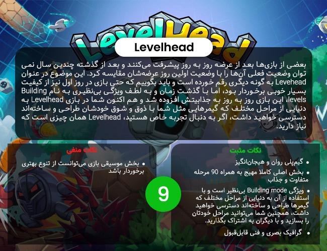 نقد و بررسی عنوان Levelhead؛ بازی کنید و بازی بسازید!-گیمفا 