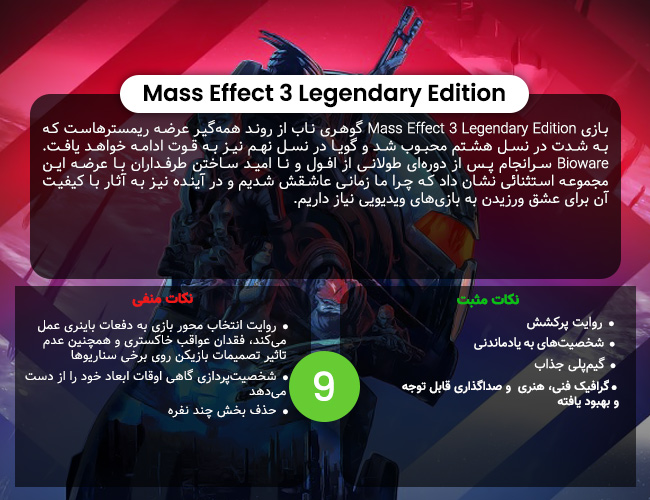نقد و بررسی Mass Effect 3 Legendary Edition- گیمفا