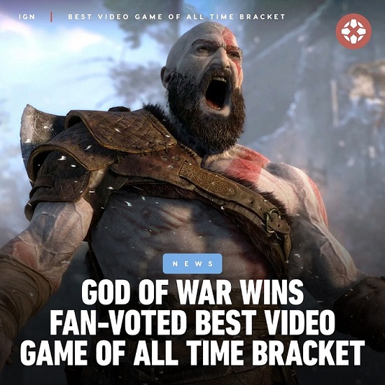 God of War 2018 در نظرسنجی مردمی IGN بهترین بازی تاریخ شد