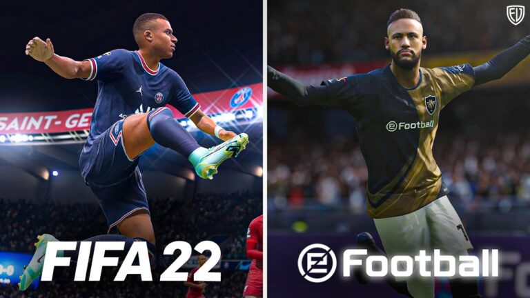 ویدیو: مقایسه گرافیکی FIFA 22 و eFootball 2022 - گیمفا