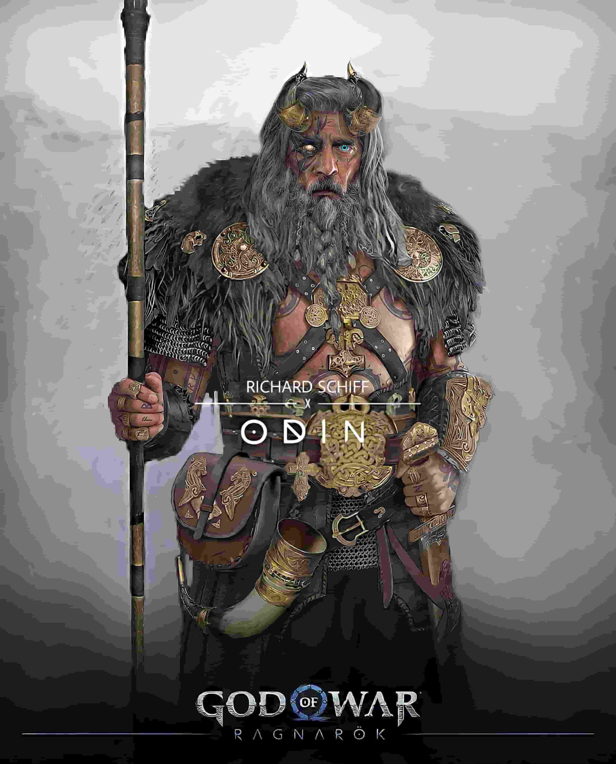 طراحی زیبای طرفدار God of War: Ragnarok اودین را نشان می‌دهد
