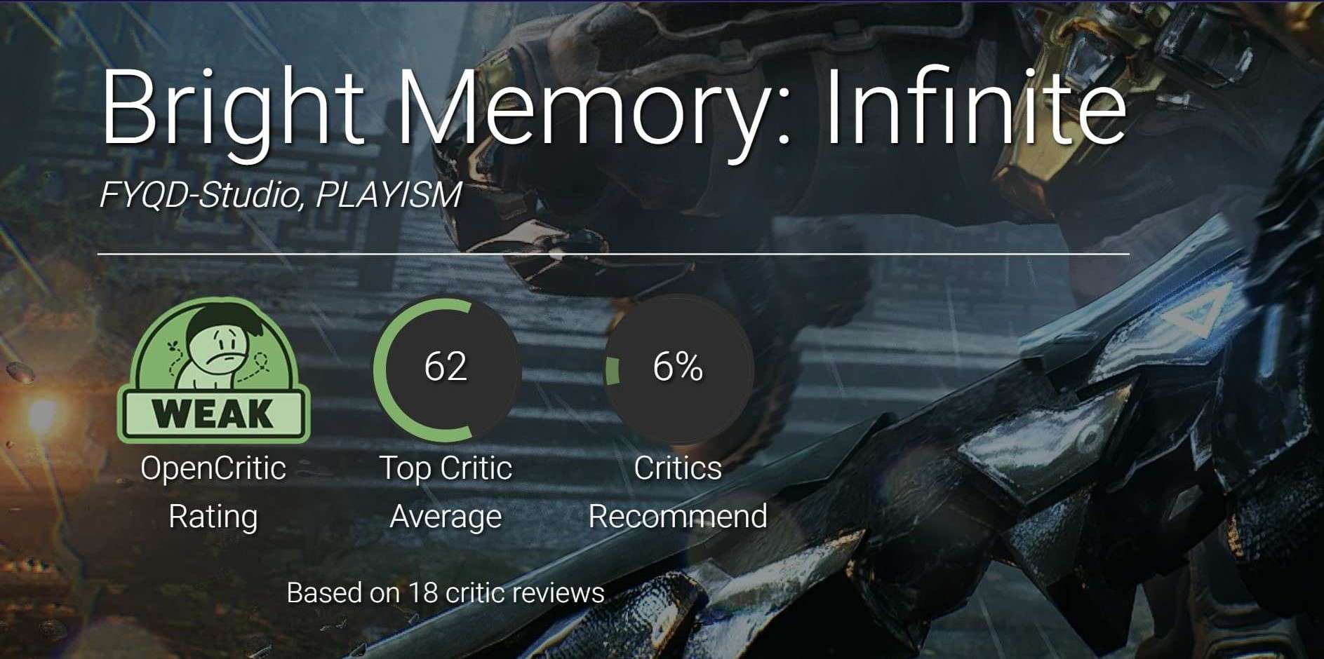 نقدها و نمرات بازی Bright Memory: Infinite منتشر شدند