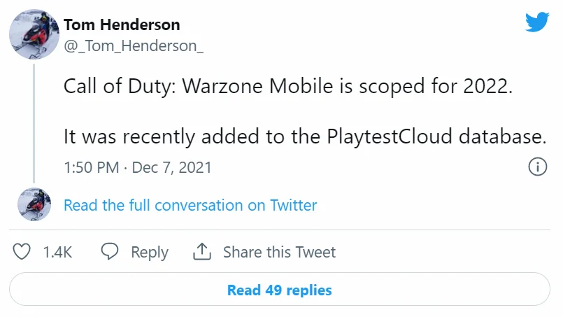Warzone Call of Duty mobile