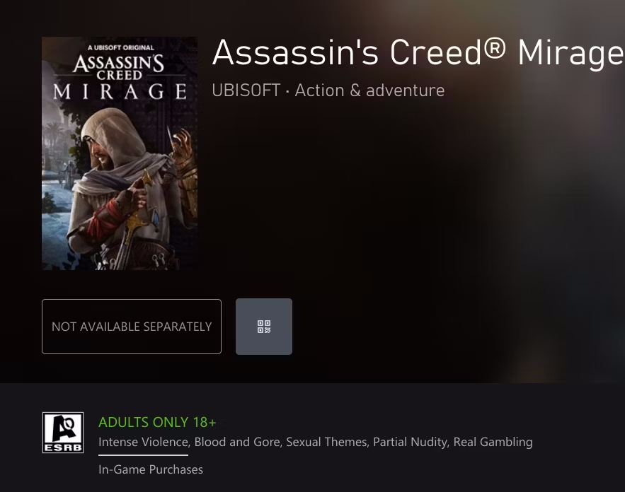درجۀ سنی «فقط بزرگسالان» Assassin’s Creed Mirage باعث تعجب طرفداران شد [به‌روزرسانی] - تی ام گیم