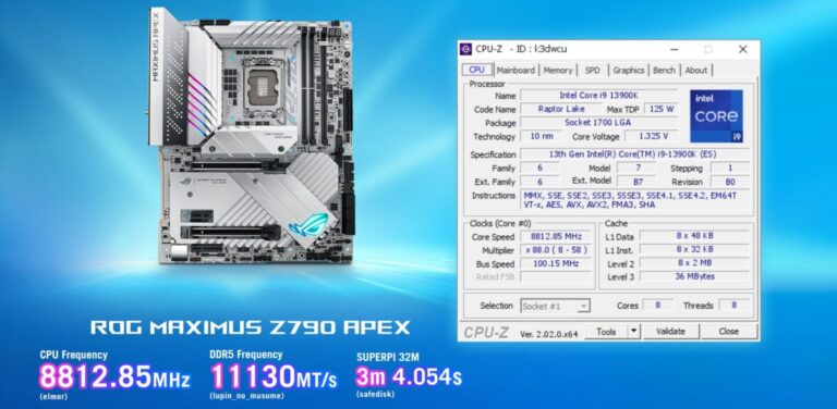 <strong>رکورد جهانی اورکلاک فرکانس پردازنده با مادربرد ROG MAXIMUS Z790 APEX ایسوس زده شد</strong> - گیمفا