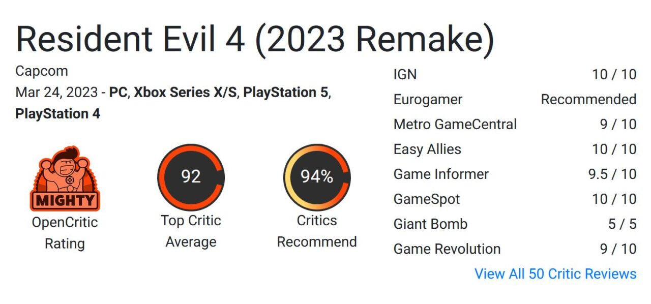 نقدها و نمرات Resident Evil 4 Remake منتشر شدند - گیمفا
