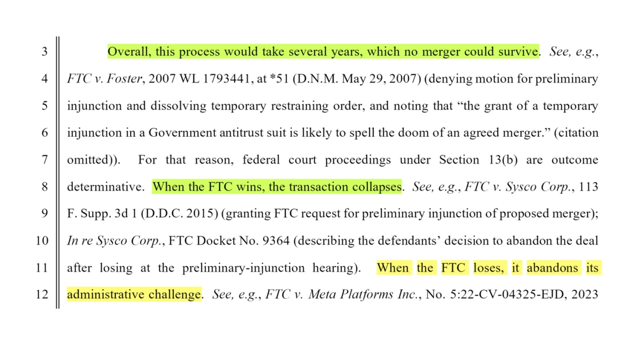  "اگر دادگاه درخواست مقدماتی FTC را قبول کند، ممکن است مایکروسافت از خرید اکتیویژن منصرف شود"