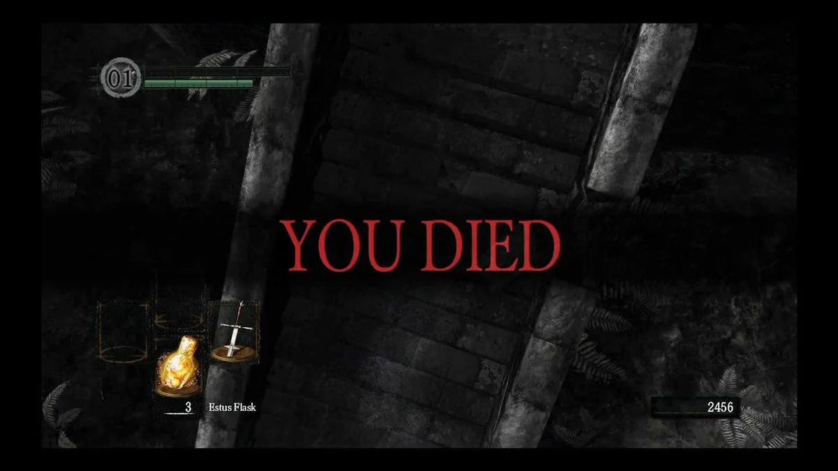 you died در dark souls