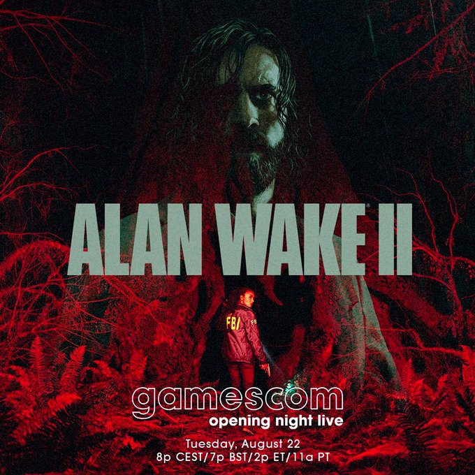 حضور Alan Wake 2 در شب افتتاحیه‌ی Gamescom تایید شد