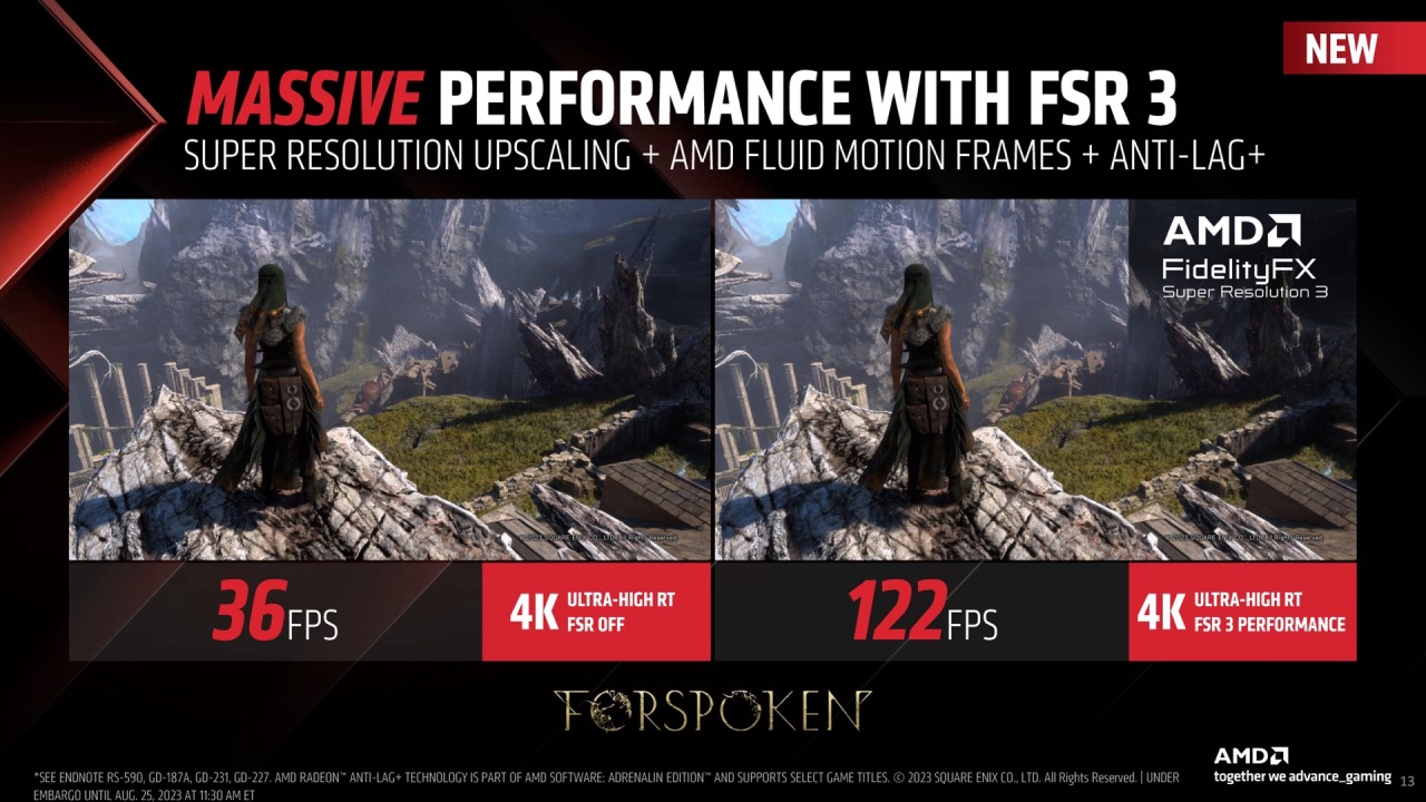AMD از رقیب DLSS 3 تحت نام FSR 3 و دو کارت گرافیک جدید خود رونمایی کرد - تی ام گیم