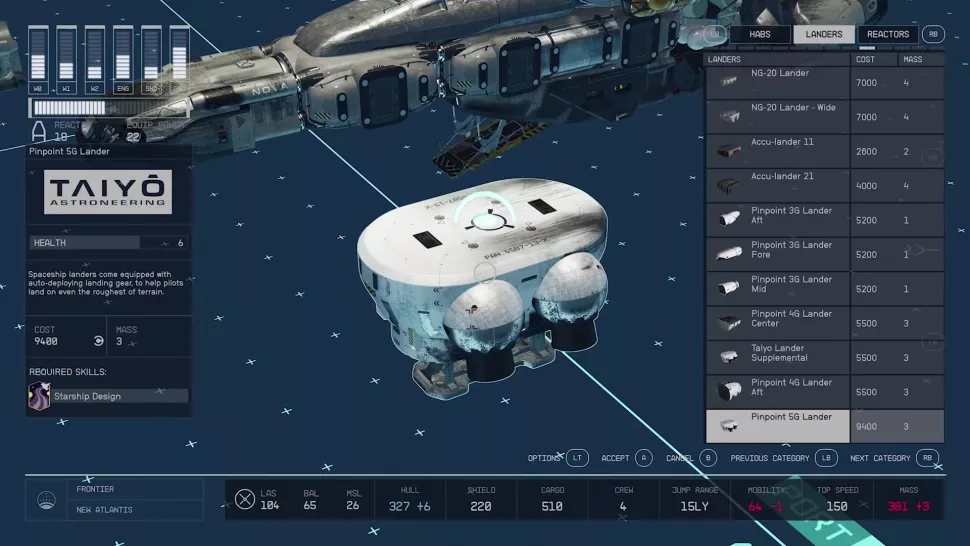 راهنمای Starfield؛ هر آنچه باید در مورد ساخت و شخصی‌سازی کشتی فضایی بدانید - گیمفا